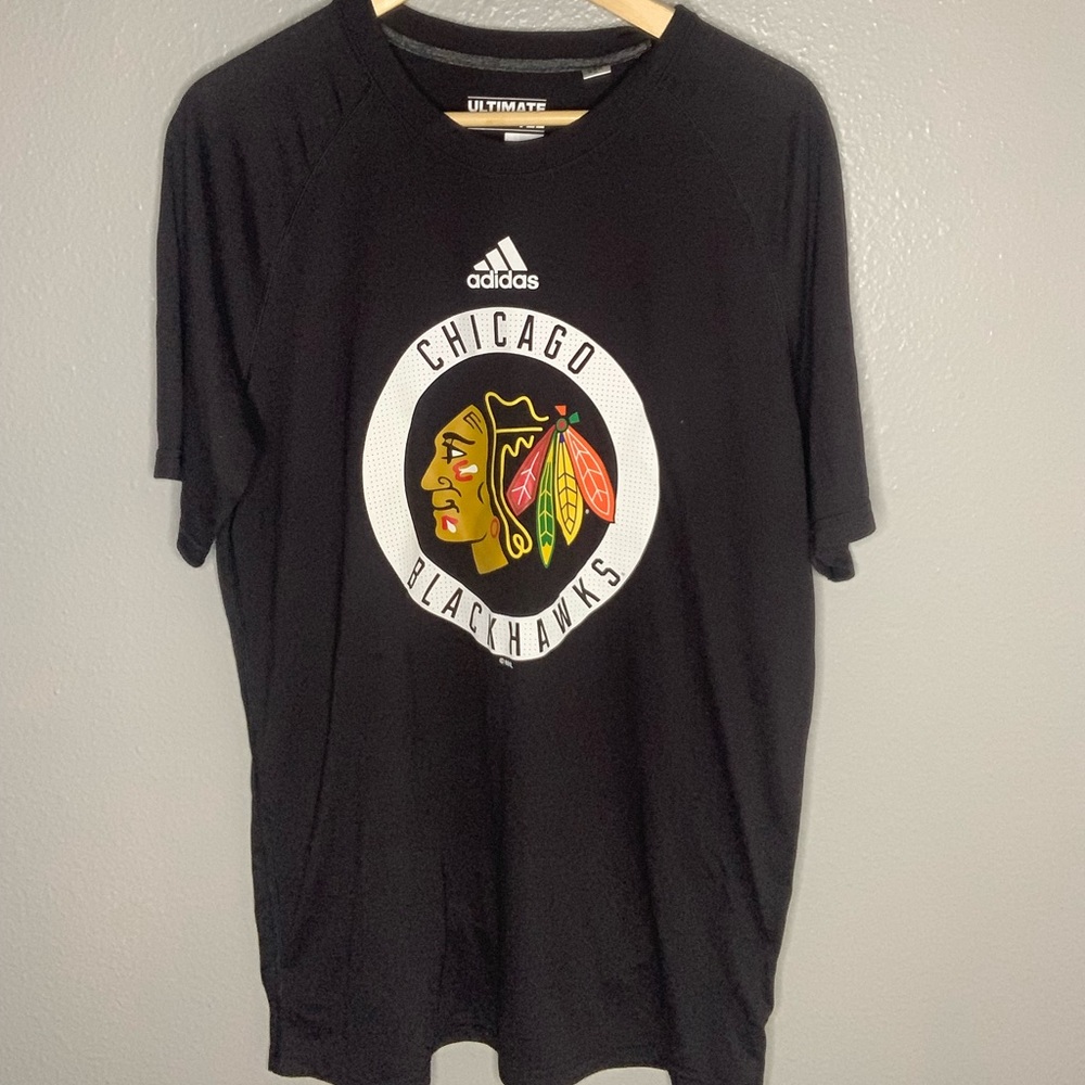 Adidas Black Hawks T shirt